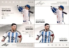 Shohei Ohtani / Lionel Messi 2023 Leaf Legends Double Edition #ELE-06 LA Dodgers
