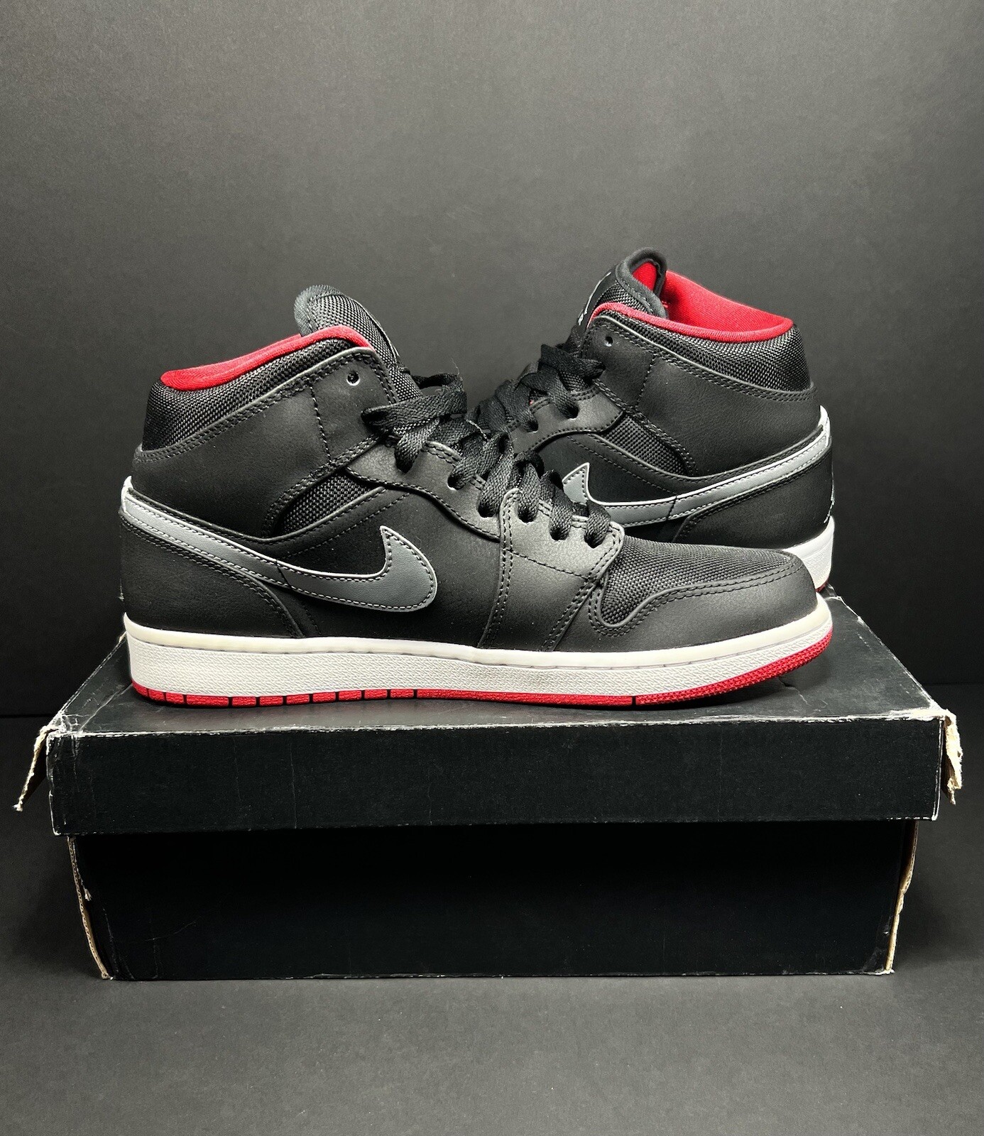 air jordan 1 low black gym red cool grey