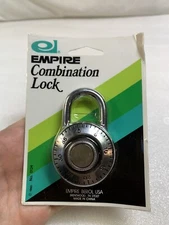 Vintage Empire Berol USA Combination Lock No.0124 1990 - Made in China - New! 