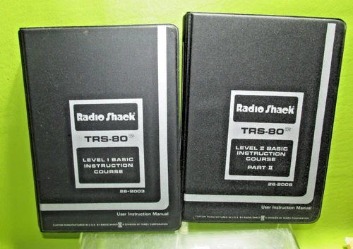 Radio Shack TRS-80 Level I & II BASIC Instruction Courses Part I & II Lot