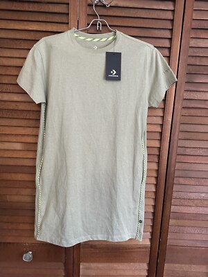 NWT Converse Womens Sz XS Crew Neck Cap Short Sleeve T-Shirt Dress