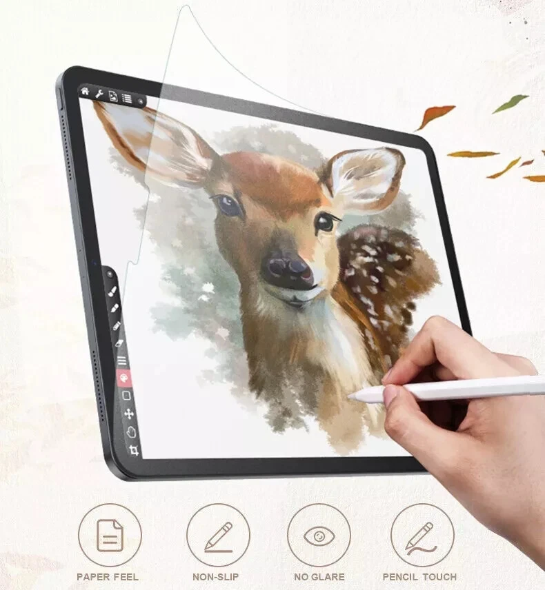 Art Paper Feel PET Screen protector for iPad 7 8 9 Air Mini 4 5 6 Pro 11 12.9" - Image 2 of 4