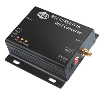 2.4GHz WLAN(WiFi) to RS232/485 Gateway max.20dbm transmission power (1Km) DC12V
