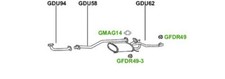DAIHATSU HIJET Platform/Chassis (_U60) 1.0 1.2 D 1995-2000 Exhaust Rear Silencer