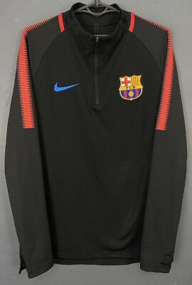 MEN NIKE FC BARCELONA 2017/2018 TRAINING TOP SOCCER FOOTBALL SHIRT