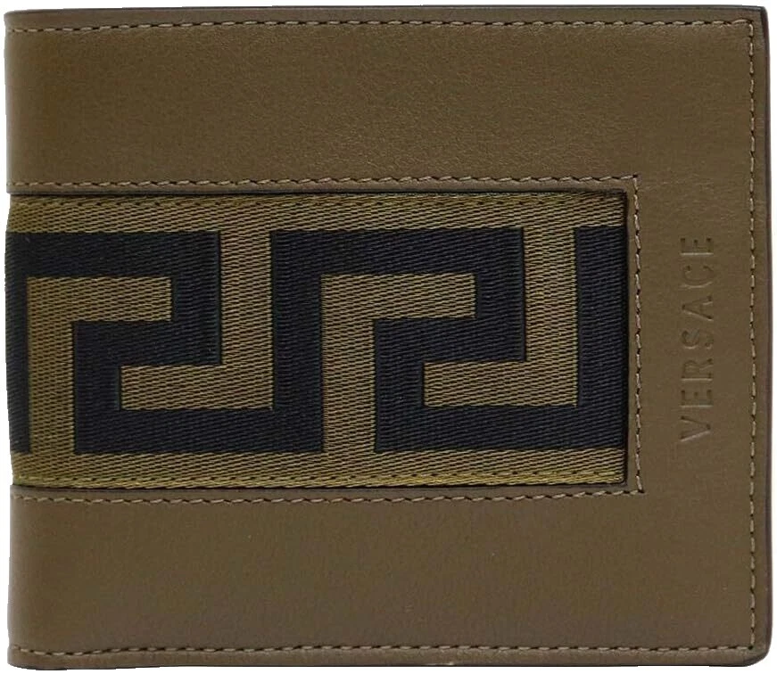 范思哲皮革钱包男士