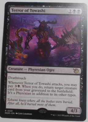 Terror of Towashi x1 MTG March of the Machines Black Rare Creature NM/M |  eBay