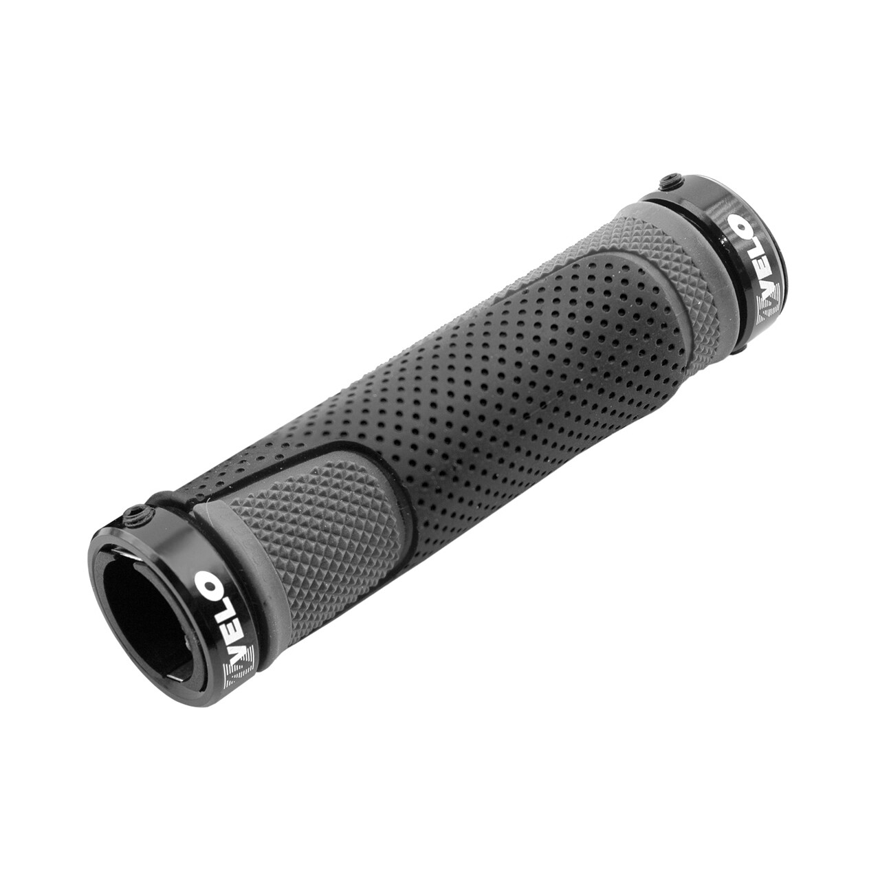VELO Set of combined rubber grips 130mm GRAY AND BLACK bike