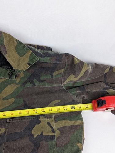 Vintage Insulated Liberty Coveralls Brown Green Camouflage X-Large 46-48 USA - Picture 10 of 15