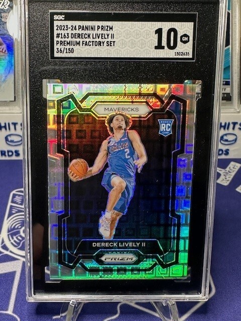 2023-24 Panini Prizm - Dereck Lively #163 Premium Factory Set Prizm /150 (RC)