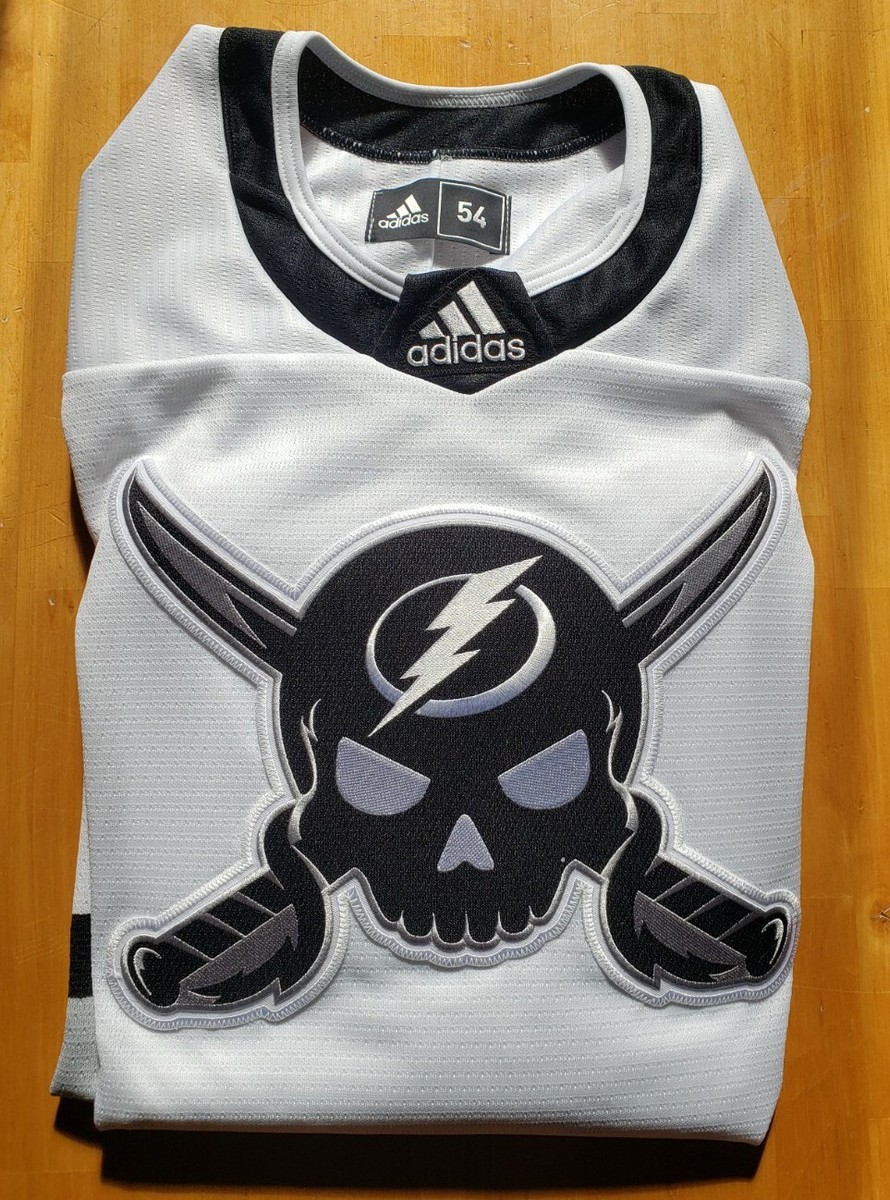 Tampa Bay Lightning Gasparilla ADIDAS Hockey Jersey 54 XL LE 1904