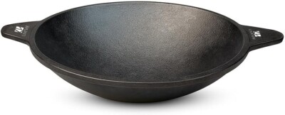 Livevie Cast Iron Appam Pan Rough Surface, Works on Induction,Electric Coil, Gas