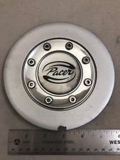 PACER Custom Wheel Rim Silver & Chrome Hub Cover Center Cap 006A 006-A