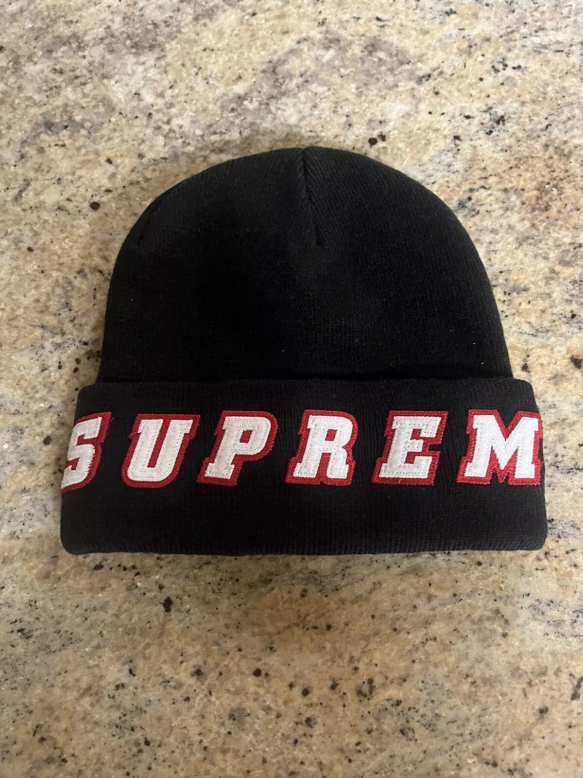 Beanie logo feutre suprême printemps/été 2019
