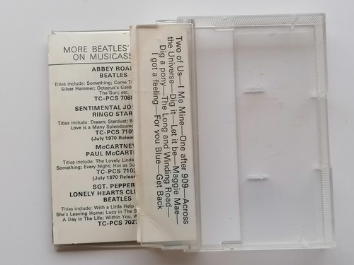 THE BEATLES LET IT BE ORIGINAL 1970 UK TAPE CASSETTE 1ST ISSUE - Picture 6 of 16