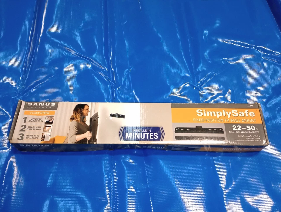 NUEVO Sanus Vuepoint F41 Simplysafe Posición Fija TV Montaje en Pared 22"- 50" 80 lb  Foto 2 de 4