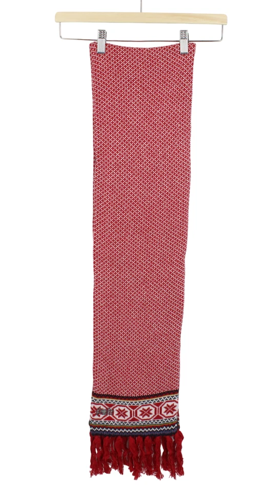 Cachecol longo nórdico Superdry masculino um grande mistura de lã angorá malha alimentada - Imagem 4 de 4