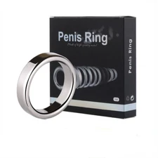 Men Stainless Steel Penis Stretcher Ring Metal Balls Enhancer Delay Ejaculation