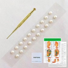 Pearl Ear Seeds Acupuncture Kit - Acupressure with Ears Seed, 3MM, White