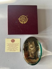 Unused Past Times Blinking in the Sun Glass Paperweight in Original Box