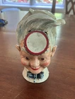 Coca-Cola Coke Bank "Sprite Boy" Bottle Cap on Forehead Vintage Cast Iron
