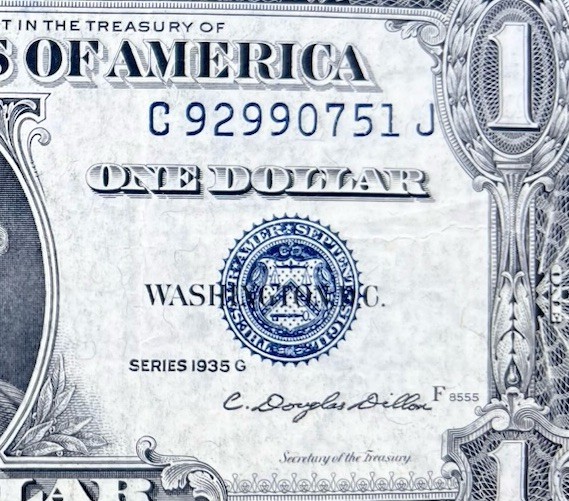 $1 1935 G  ((CHOICE XF+AU)) Silver Certificate Note ** PAPER CURRENCY AUCTIONS