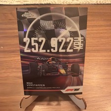 2025 Topps Chrome Formula 1 F1 MAX VERSTAPPEN Top Speed Insert Refractor 🔥🔥