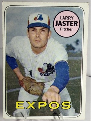 1969 Topps #496 Larry Jaster Vintage Montreal Expos (VG)