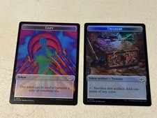 2 x mtg foil token Copy // Treasure, 0001…