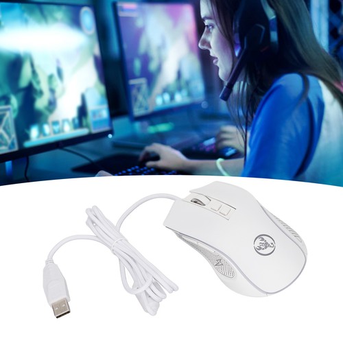 Mechanical Mouse Colorful Shine Adjustable 3600dpi RGB Ergonomic Wired Game - Picture 20 of 23