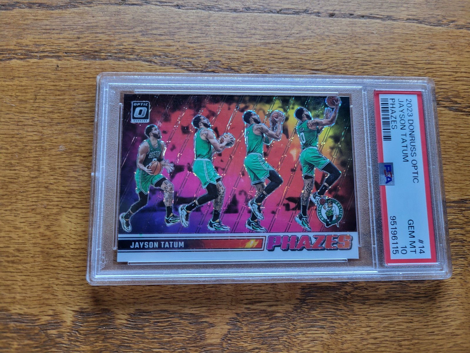 2023-24 Donruss Optic #14 Jayson Tatum Phazes PSA 10 GEM MT