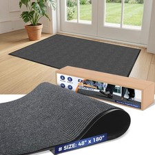 Low Profile Entrance Mat 4x15ft Charcoal Heavy Duty Waterproof