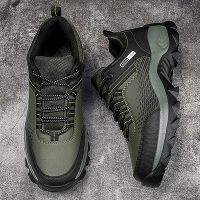 Men Boots Outdoor Sneakers Fashion Mesh Casual Footwear Tennis Trekking Shoes