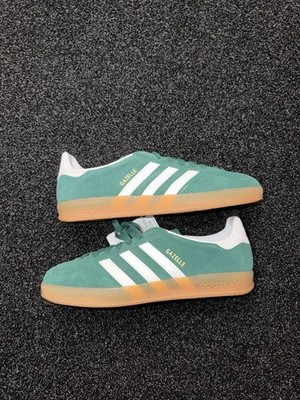 Size 10 Adidas Gazelle Indoor Shoes - Collegiate Green JI2062