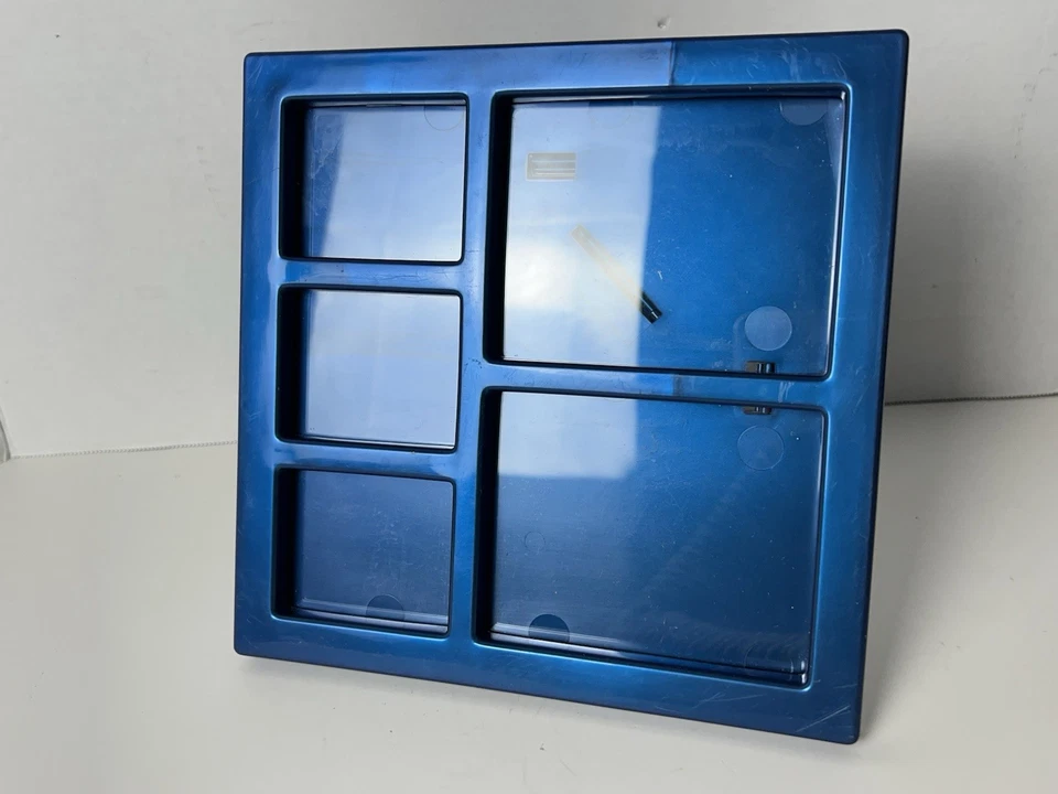 Umbra Vintage Plastic Blue 5 Opening Collage Rare Picture Photo Frame - Image 2 of 4