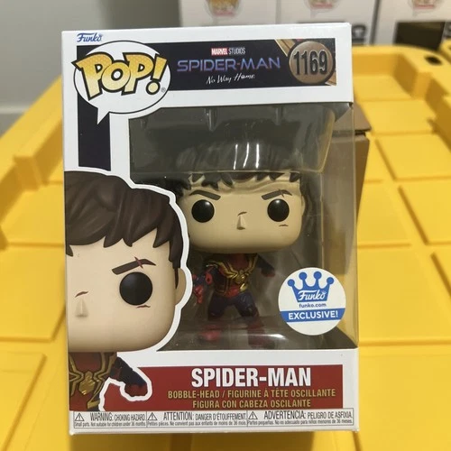 Funko POP! Marvel Spiderman No Way Home Spiderman Unmasked #1169 Funko Shop Excl