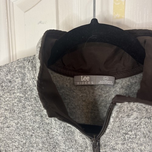 Lee Riders Women Vest Size S/P Gray Brown Neck - Picture 2 of 7