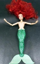 Disney Store Little Mermaid Ariel Singing Doll 12 in Classic Hard Tail Works