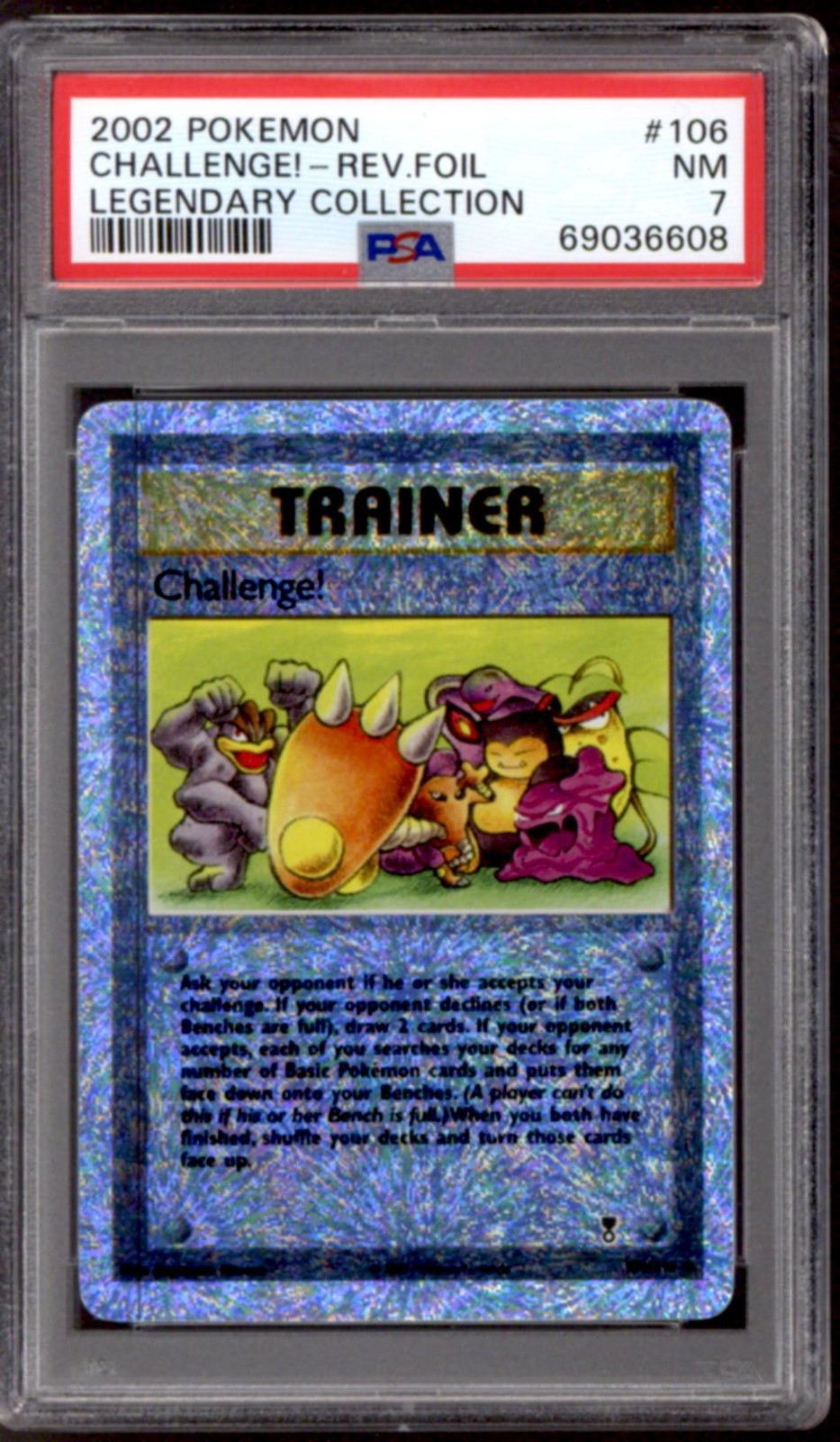 Pokemon Legendary Collection Reverse Holo Foil Challenge! 106/110 PSA 7