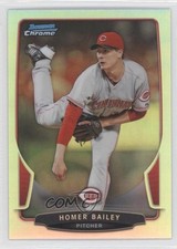 2013 Bowman Chrome Refractor Homer Bailey #84 1h5