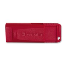 Verbatim 98525 Store 'n' Go 128 GB USB Flash Drive - Red New
