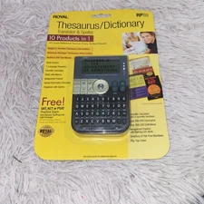 Vintage Royal Thesaurus Dictionary Translator & Speller 10 Products In 1 RP8s