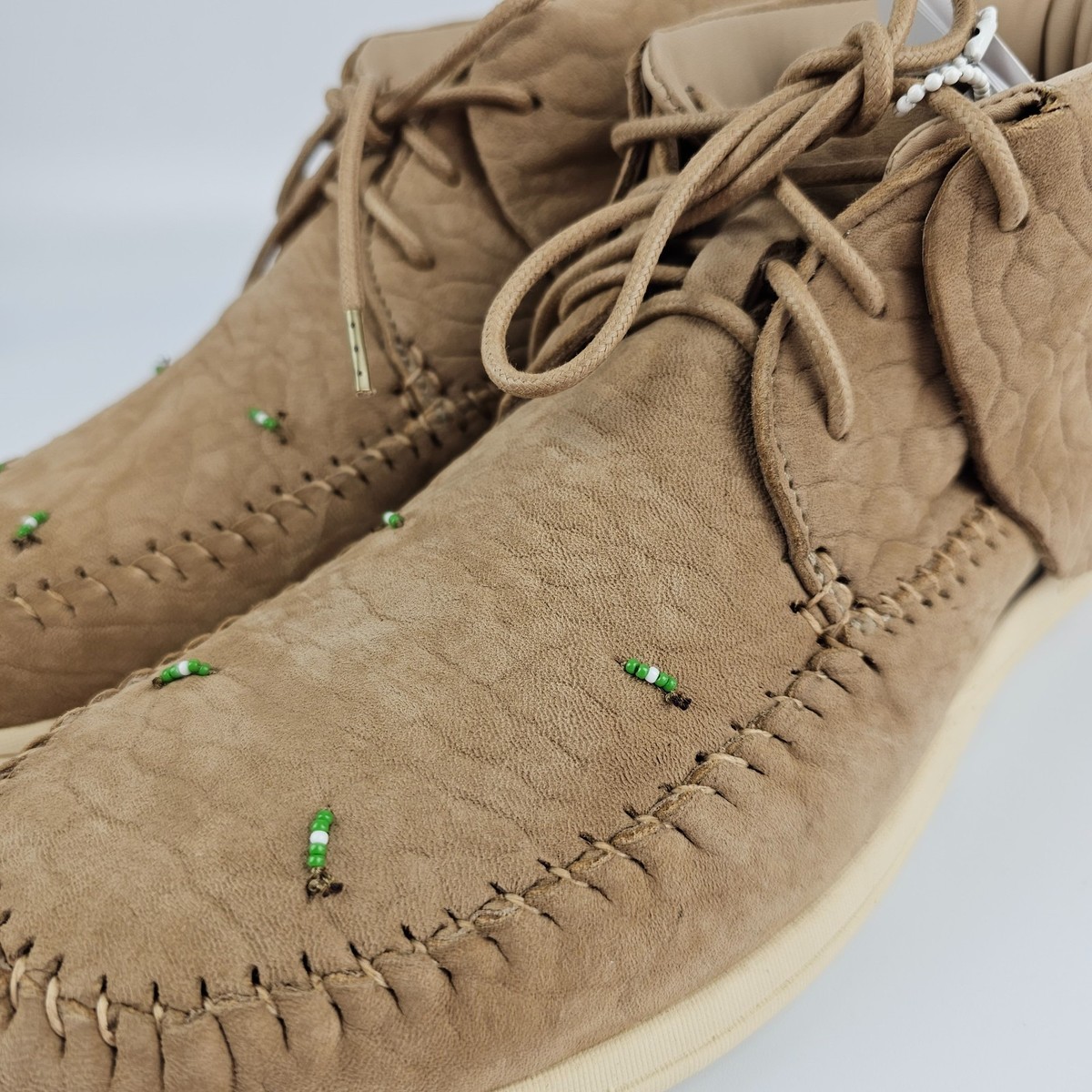 VISVIM FBT LHAMO Folk Sand Leather Lace Up Boots New & Authentic