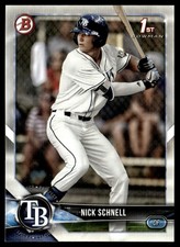 2018 Bowman Draft Nick Schnell Tampa Bay Rays #BD-44