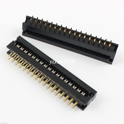 2Pcs 2.54mm Pitch 2x17 Pin 34 Pin Male Header FD IDC Cable Transition Connector 