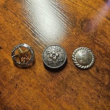 Assorted Silver Western Conchos - set of 5