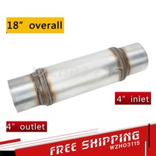 High Performance Exhaust Muffler Resonator 4inlet 4outlet Overall 18inch Long High Performance Exhaust Muffler Resonator 4inlet 4outlet Overall 18inch Long