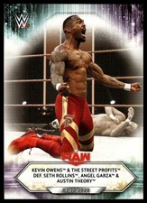 2021 Topps WWE Kevin Owens & The Street Profits def. Rollins, Garza & Theory #44