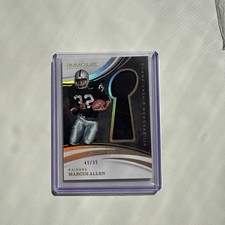 2025 Immaculate Marcus Allen Championship Jersey #/99 Raiders