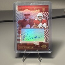 2024 Panini Illusions Trey Benson Auto Cardinals Big Signature 